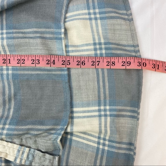 American Eagle Flannel Babydoll Top Blouse - Picture 11 of 12